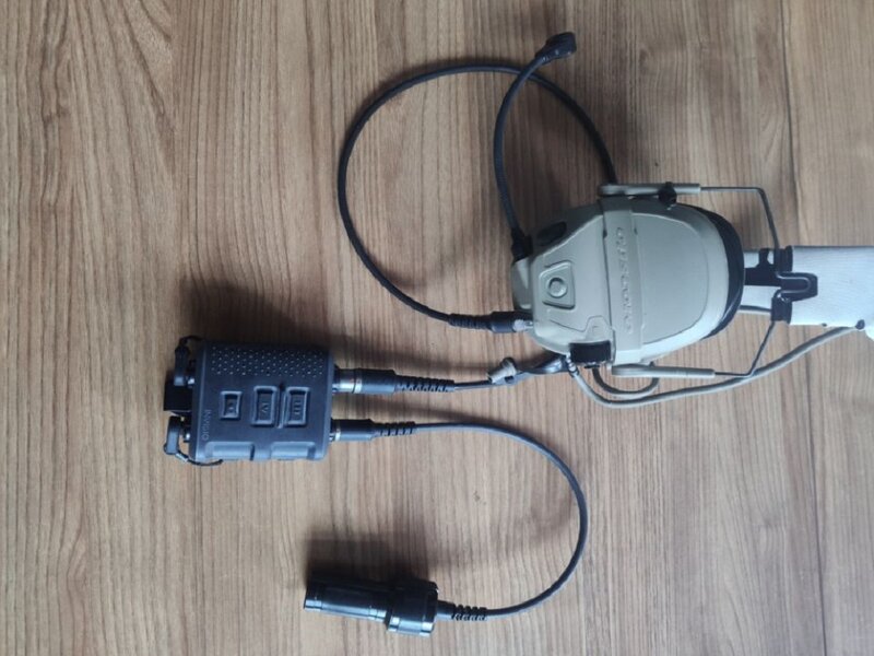 Compatível com amp fone de ouvido original para invisio v60 adaptador de cabo