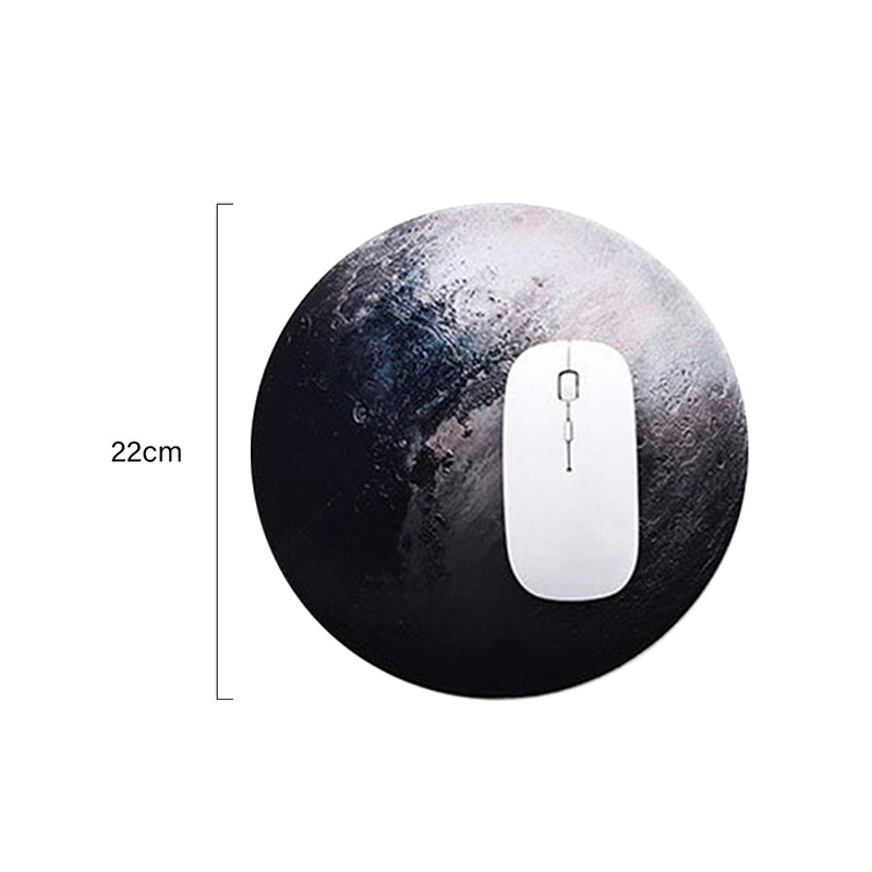 22cm Starry Sky Mouse Pad Soft Pad Gaming Computer Cap Desktop Mat Non-Slip Wipe Computer Waterproof Office Mouse Pad