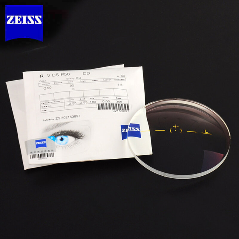 ZEISS 프로그레시브 렌즈 1.50 1.60 1.67 다 초점 안경 렌즈 사용자 정의 (전체 처방 데이터 필요)