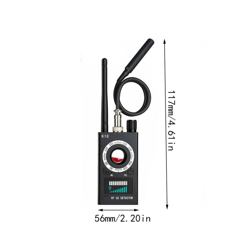 1 ميجا هرتز-6.5 جيجا هرتز K18 متعددة الوظائف كاشف كاميرا GSM الصوت علة مكتشف لتحديد المواقع إشارة عدسة RF المقتفي كشف المنتجات اللاسلكية