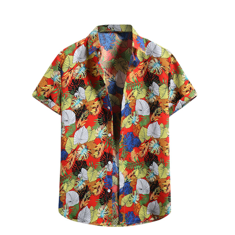 60 # T-shirt Tops de Verão T Da Forma dos homens Casual T-shirt Havaiano Flor T-shirt Camisa de Manga Curta Respirável Футболка Оверсайз