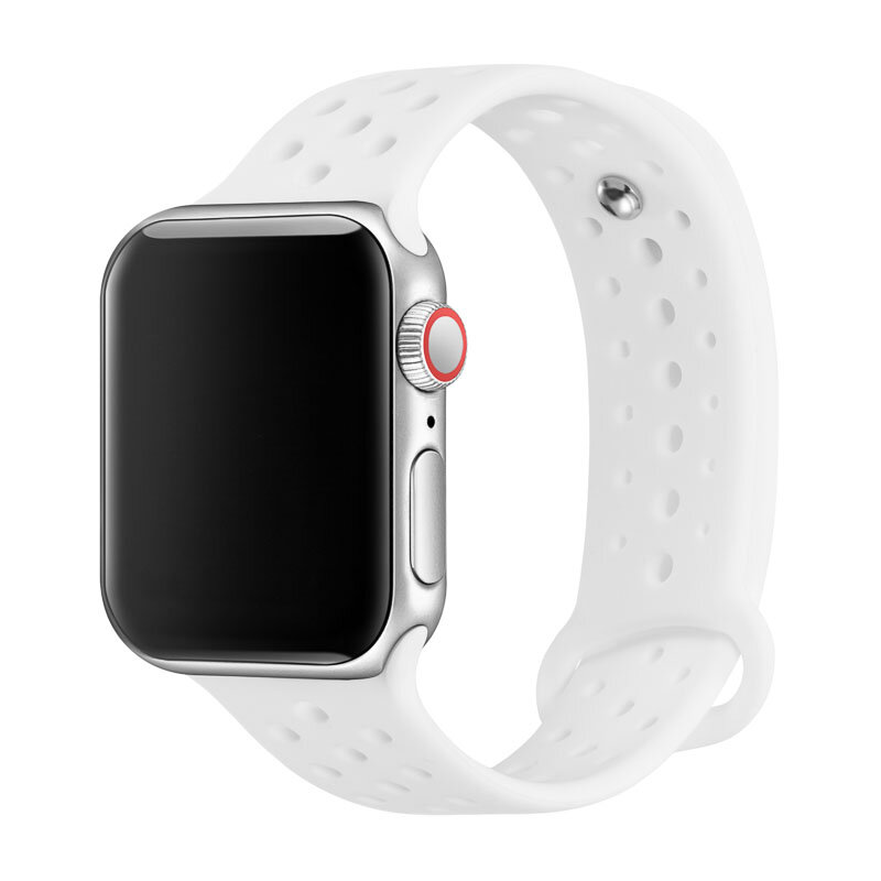 Pulseira de relógio para apple pulseira para apple watch 4/3/2/1 série silicone substituição bandas esportivas para iwatch 81004