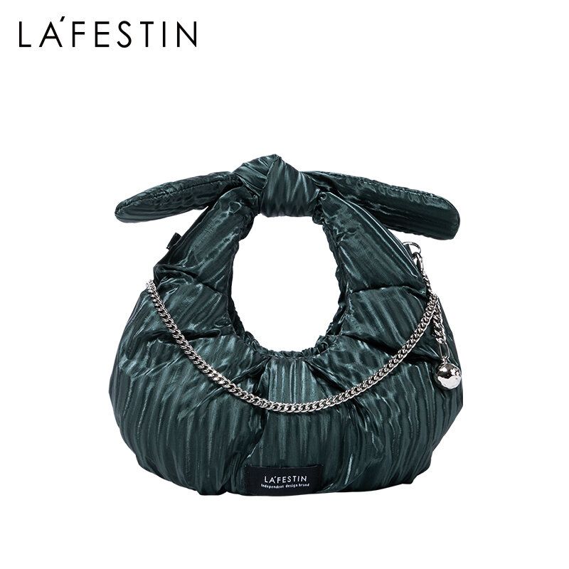 LA FESTIN 2021 새로운 가을, 겨울 싱글 숄더 크로스 바디 체인 소형 핸드백 틈새 패션 오리지널 탑 핸들 가방 여성