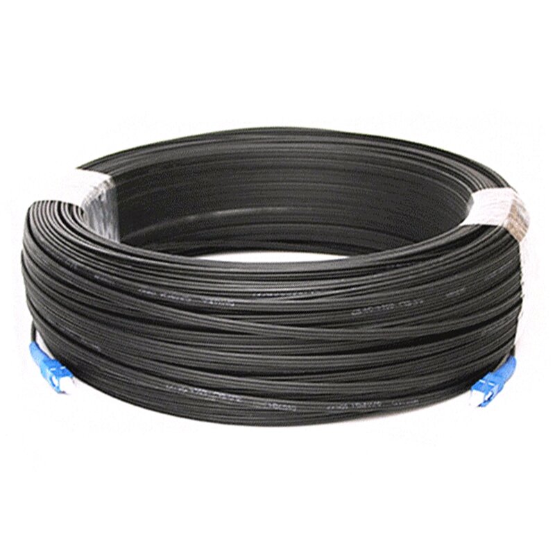 Cable de fibra óptica para exteriores, Cable de caída de fibra óptica SC, modo simple, FTTH