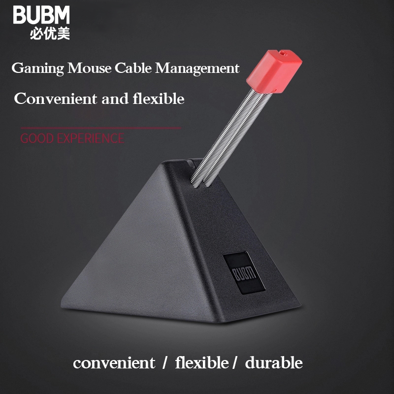 Bubm suporte para cabo de mouse, organizador com fio, gerenciamento de cabo de fio, para mouse, jogos perfeitos, cs cf lol