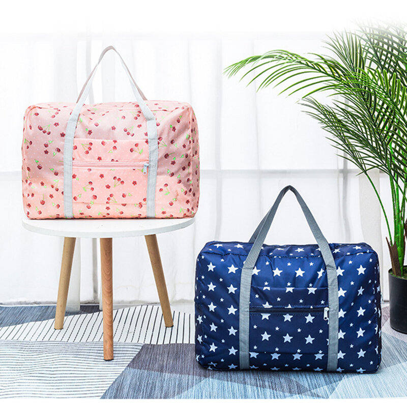 New Folding Clothes Sorting Bag Luggage Storage Organizer Folding Bags Shopping Shoulder Bag Travel Accessories Women Makeup Bag