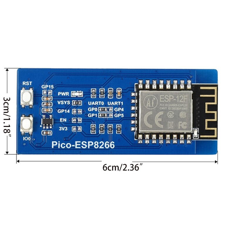 ESP8266 ESP12F Seriële Draadloze Wifi Module Transceiver Ontvanger Adapter Board 3V