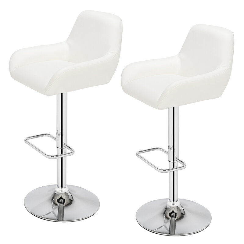Trzy kolory 2 BJ221 360 stopni regulowany szufelka krzesło kwadratowych stóp krzesła barowe stołek barowy tkanina PU