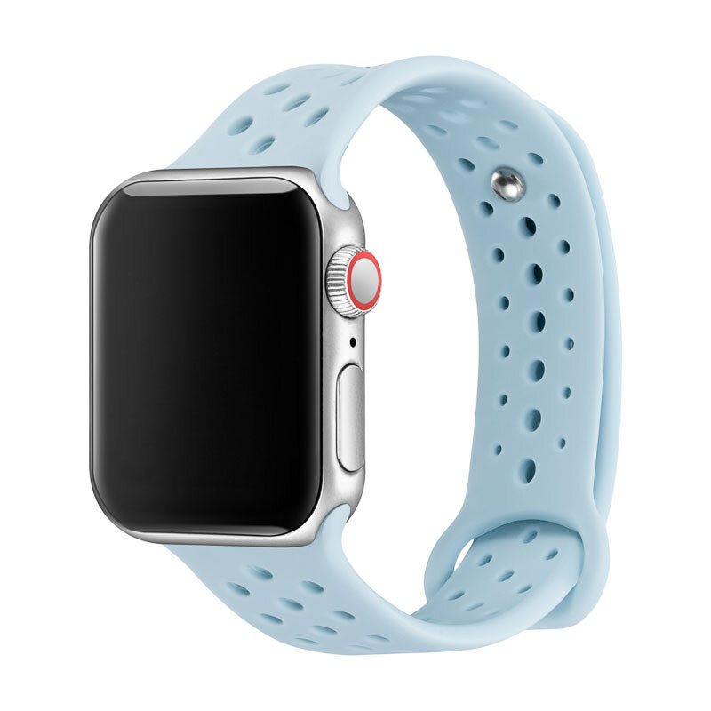 Correa de reloj para Apple Watch, Series 4/3/2/1, bandas deportivas de repuesto de silicona para Iwatch 81004