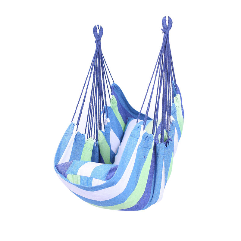 Hammock Swing Chair Thicken Hanging Swing Chair Portable Relaxation Canvas Swing Outdoor Travel Camping Portable Lazy Chair