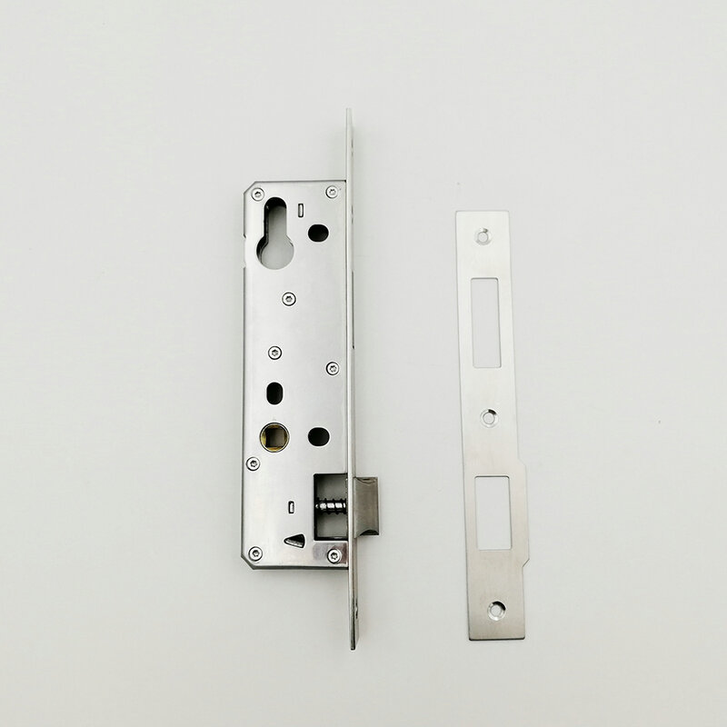 OSPON Pegangan Tuas Tanpa Kunci Tombol Tekan Mekanis Dua Sisi Kunci Pintu Tahan Air Kunci Pintu Halaman