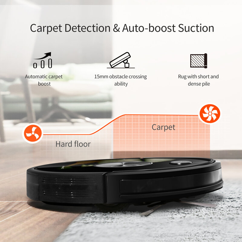 Ultenic D5S (Pro) Robot Vacuum Cleaner 3000PA Auto-charge Smart Home Appliance Sweep & Wet Mopping for Floor&Carpet Run 120mins