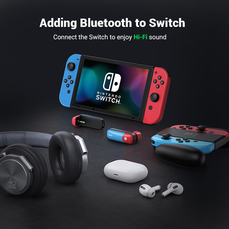 Ugreen Schakelaar Bluetooth 5.0 Audio 3.5Mm Zender Adapter Voor Ontvanger Nintendo Switch Aptx Ll Draadloze Zender