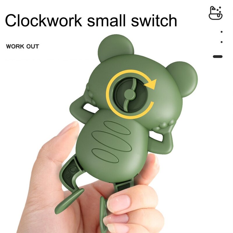 New Baby Swimming Bath Toy Cute Cartoon Animal Frogs Clockwork Bath Toy Infant Swim Wound-up Chain Clockwork Toys