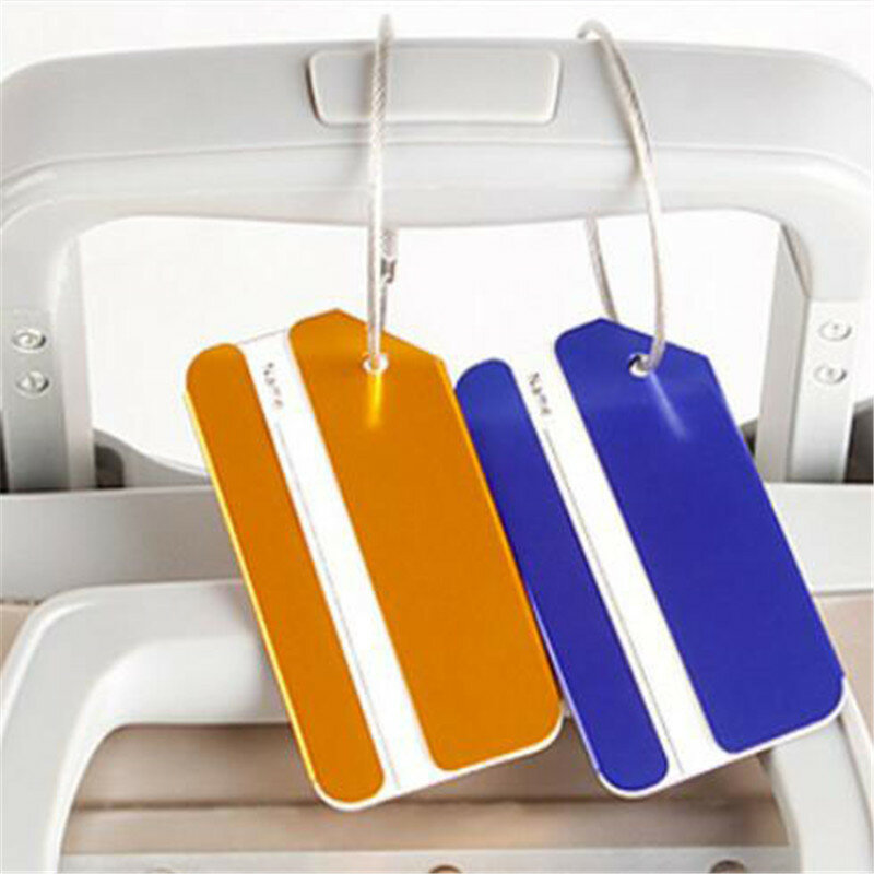 New Fashion Luggage Tags Aluminium Alloy Women Men Travel Luggage Suitcase Baggage Name Label Holder Travel Accessories
