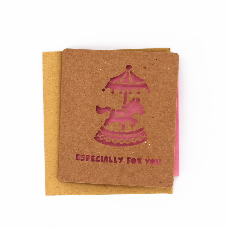 10pcs 혼합 된 디자인 할로우 축복 접는 카드 선물 메시지 카드 세트 DIY 장식 휴일 인사말 카드 봉투