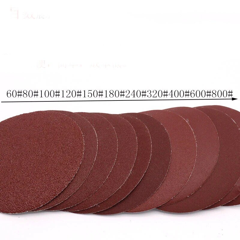Disques abrasifs pour grain de ponceuse, papier de polissage, 150mm, #80-#1000, 10 pièces