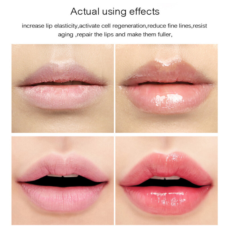Instant Volumising Lip Plumper Kollagen Lip Plumping Gloss Feuchtigkeits Reparatur Lip Feine Linien Sexy Lippen Enhancer Balsam Kosmetik