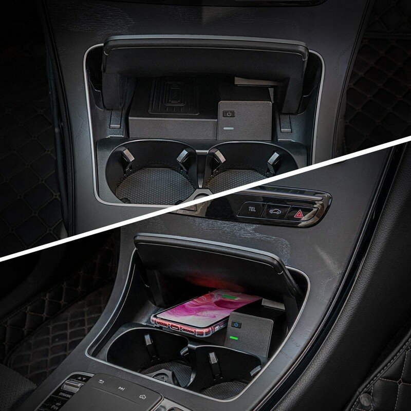 Caricabatteria da auto Wireless per accessori Mercedes Benz classe C GLC 2021-2015 per mercedes-benz C300/C43 AMG/C63 AMG/C63 AMG S/GLC300