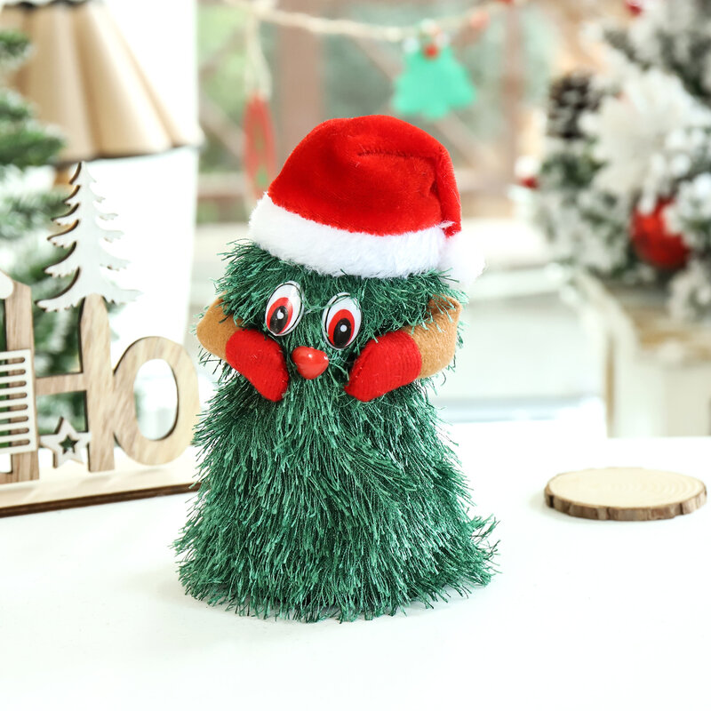 2022 Funny 360 Degree Rotation Christmas Tree Electric Toys Dancing Singing Xmas Tree Kids Christmas Present Gift For Children