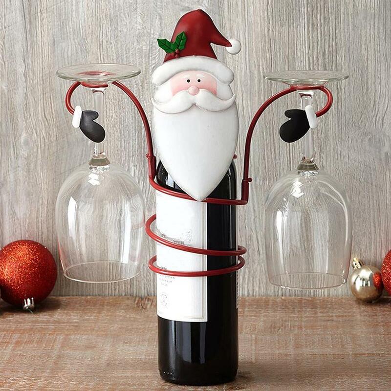 Kreative Weihnachten Baum Desktop Wein Glas Rack Einfache Halter Regal Lagerung Dinning Kelche Ablauf Tasse Tisch D1A5