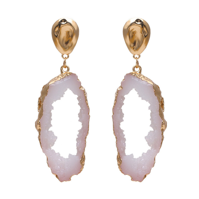WYBU – Boucles d'oreilles géométriques pour femmes, bijoux de fête, Design irrégulier