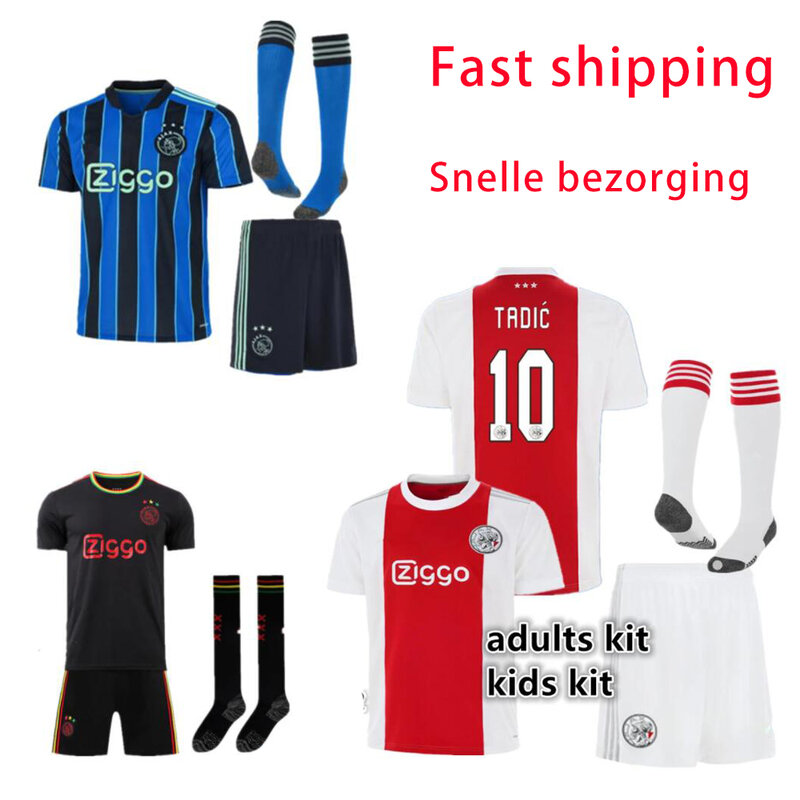 Tadic Nieuwe Thuis Weg 21 22 Ajaxes Kids Kit Shirt Volwassenen Neres Antony Klaassen 2021 2022 Ajaxed Tenue Jersey Grote maat Xxxl 4xl