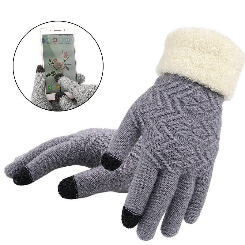 Modische frauen Volle Finger Elegante 1 paar Mode Handschuhe Warm Touch Screen Fleece Handschuhe Kint Herbst Winter Frauen Handschuhe