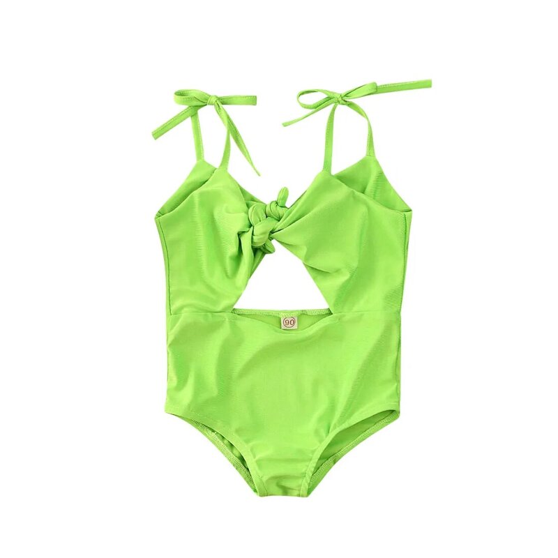 Summer Toddler Kids Baby Girl Swimsuit Swimwear Beach Swimming Bikini One-pieces Bathing Suit Holiday Swimsuits 1-5Years