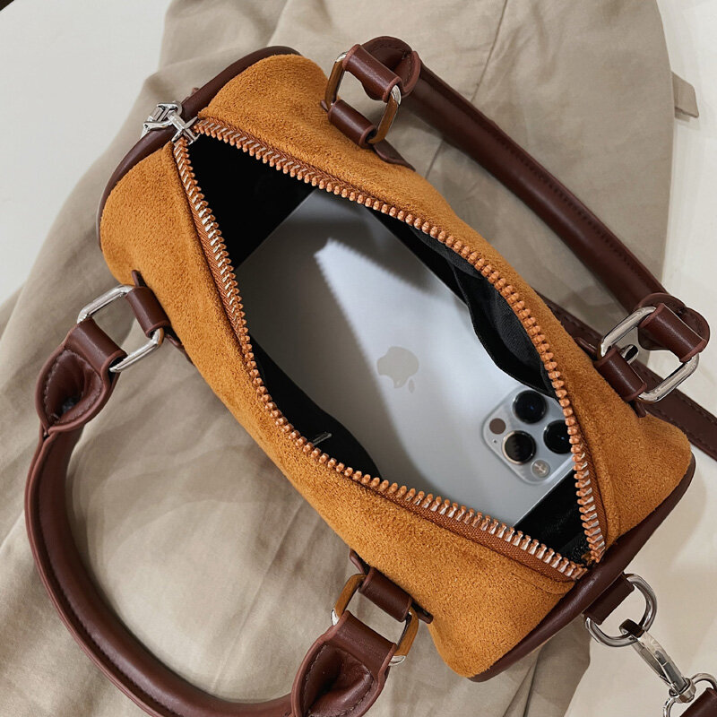 Kleine Trommel-Design Schulter Taschen Mode Peeling Umhängetaschen für Frauen Vintage Tote Umhängetasche Luxus Marke Damen Handtaschen
