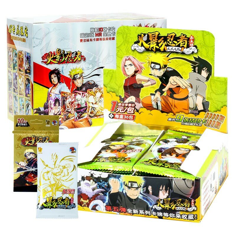 Carte de jeu Narutoes, dessin animé japonais, dessin animé, Collection Hokage, SSP, Uchiha Sasuke, Ninja Wars R, personnage, jouets pour enfants