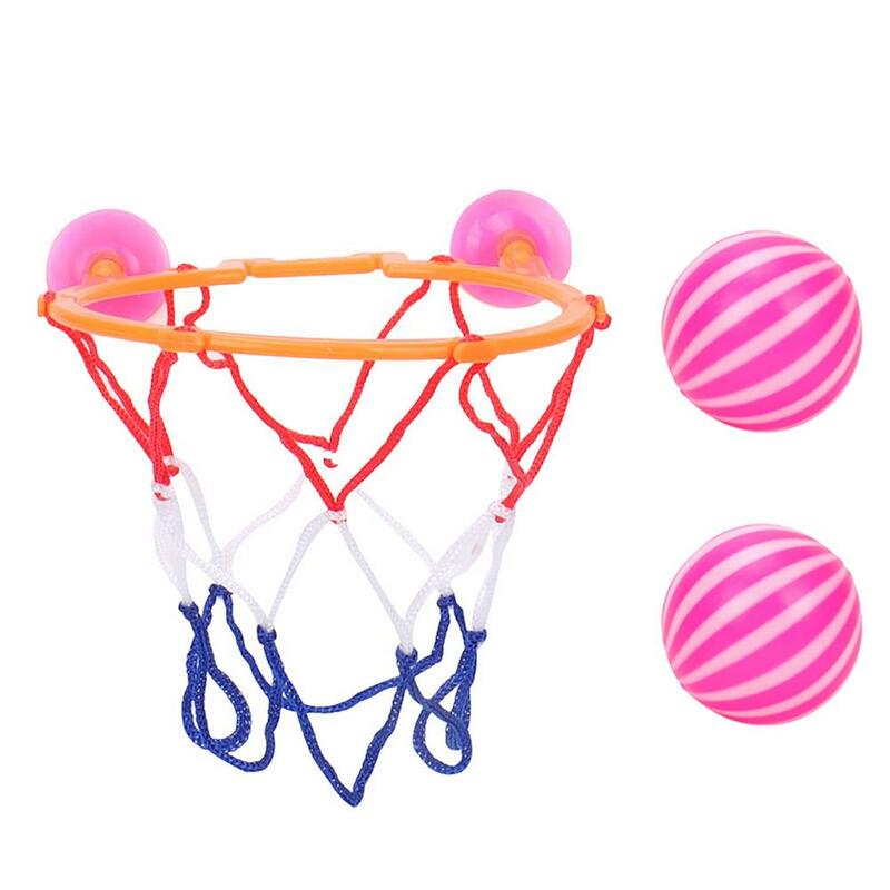 Мини баскетбольная модель, пластиковый баскетбольный обруч на присоске, Настенная подставка, интерактивная обучающая игрушка для ванной и ...
