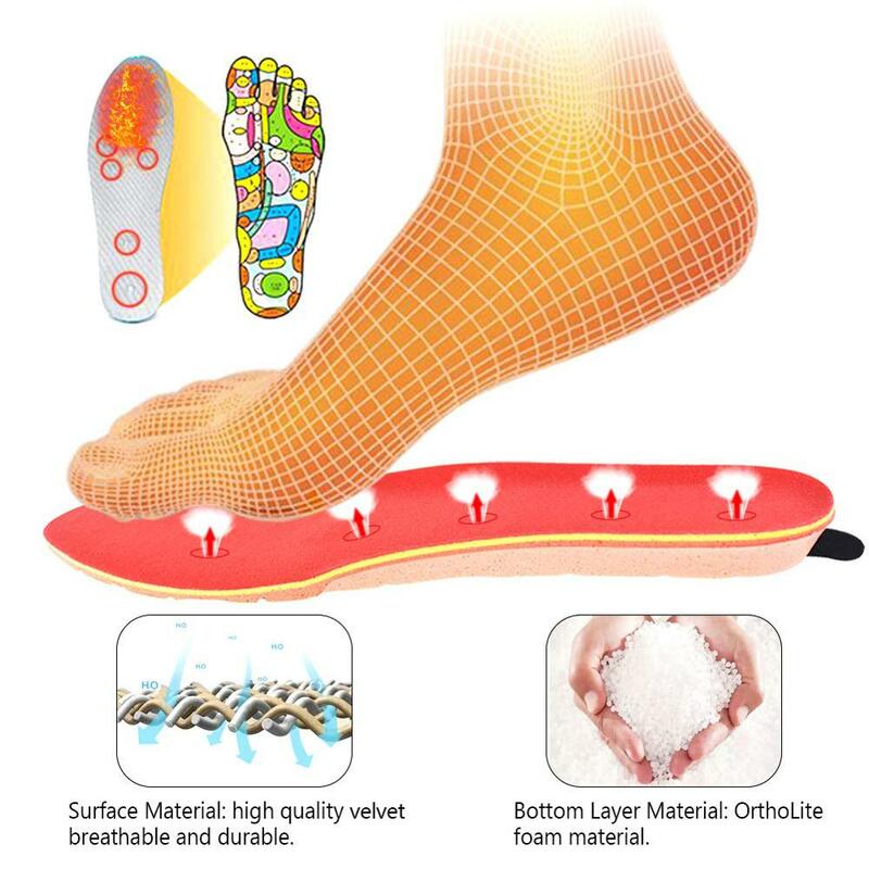 1800mah palmilhas de aquecimento elétrico recarregável com controle remoto inverno quente aquecido palmilhas esporte sapatos almofadas para a caça esqui