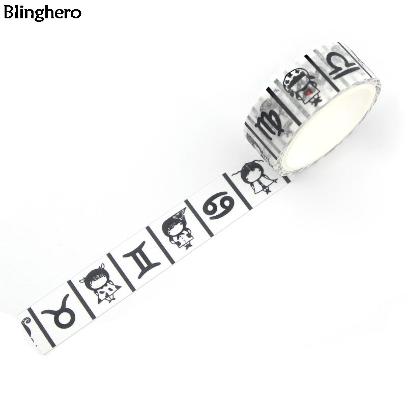 Blinghero 15 ミリメートル × 5m 星座和紙テープ漫画マスキングテープクール粘着テープファッションデカールキッズギフト BH0272