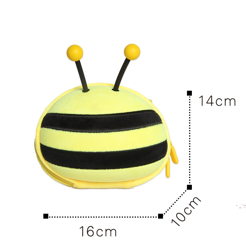 SUPERCUTE-어린이용 3D 만화 꿀벌 패션 유치원 가방, 2-8 세 아동용 작은 크로스 바디 백