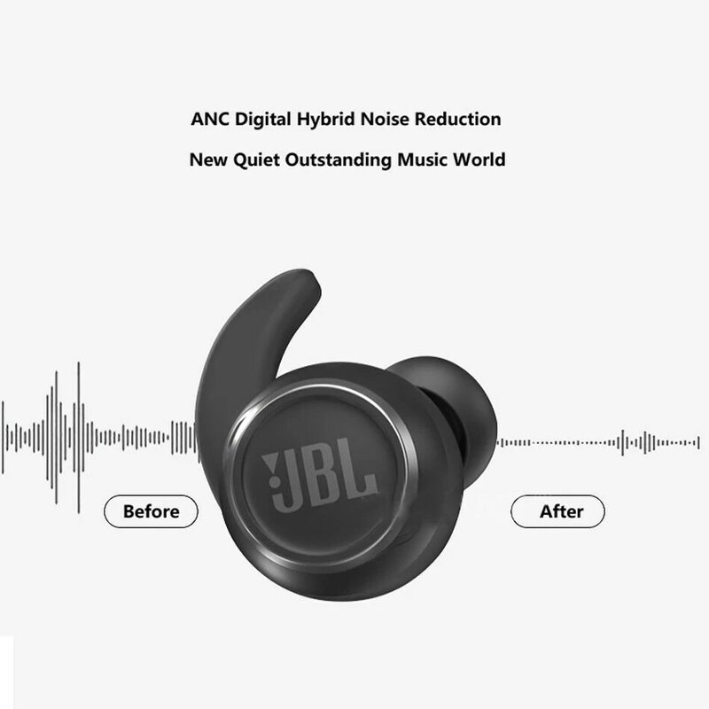 Оригинальные наушники JBL отражают мини NC True Беспроводной Bluetooth наушники, наушники для музыки с зарядный чехол JBL наушники
