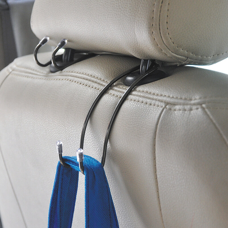 خطافات ظهر لمقعد السيارة ، منظم شماعات متعدد الوظائف لمسند الرأس ، حقيبة يد ، معطف ، خطاف تخزين