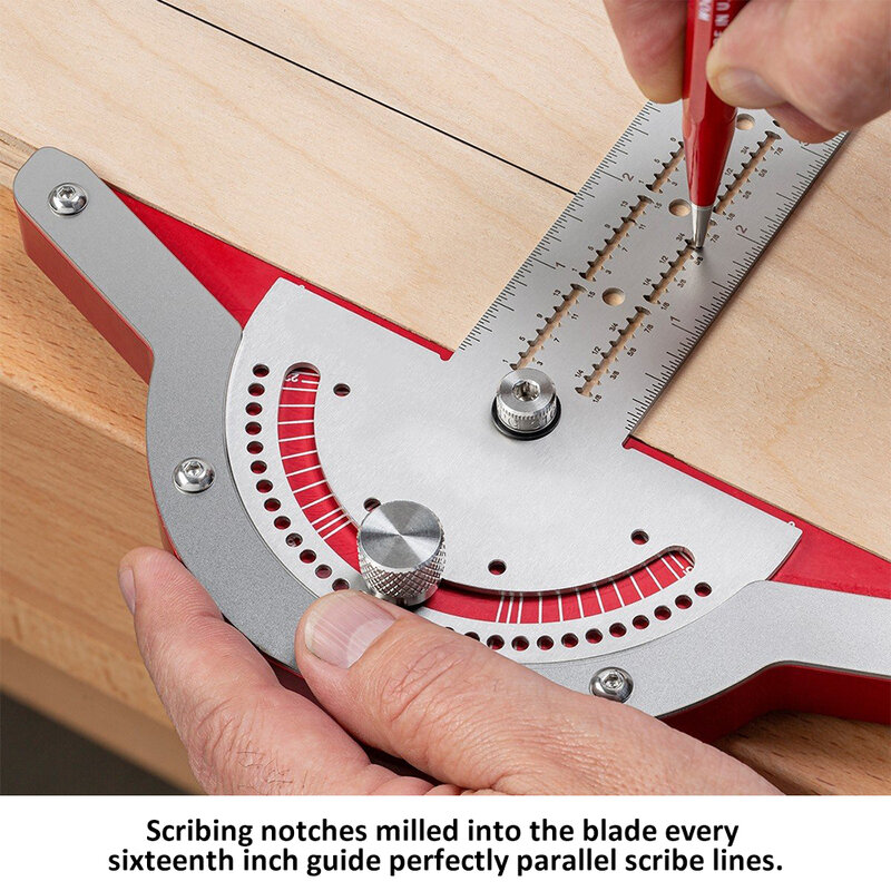 180 grad Holzarbeiter Rand Regel Effiziente Winkelmesser Winkelmesser Holzbearbeitung Lineal Winkel Messen Edelstahl Werkzeug