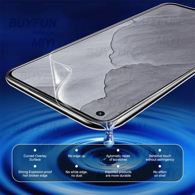 3PCS 999D Curved Front Hydrogel Film For Realme GT Master Edition 5G Screen Protector Not Glass On Realmi GT Master 2021 5G Film