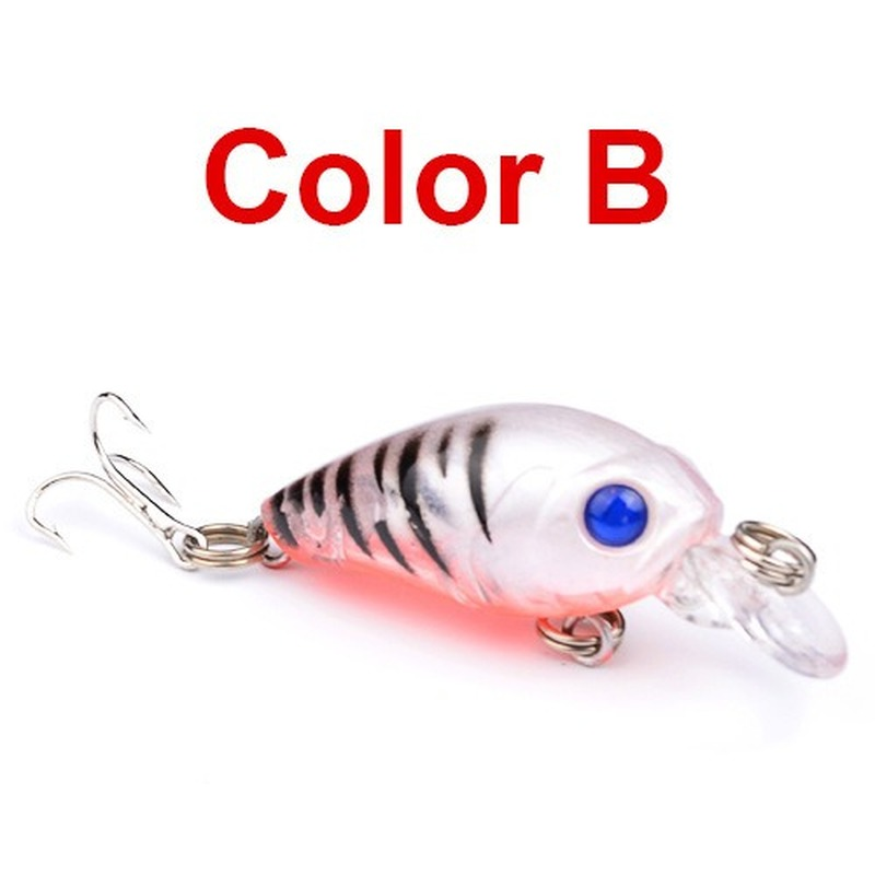 1 sztuk pływające Mini Crankbait Fishing Lure 4.5cm/4g plastikowe sztuczna twarda przynęta 9 kolor korba Lure bass Pesca wędkarskiego
