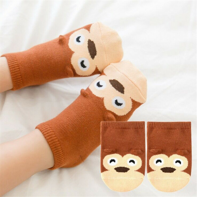 0-2 anni ragazzi e ragazze calzini in cotone per bambini calzini animali per bambini calzini antiscivolo per neonati calzini da pavimento