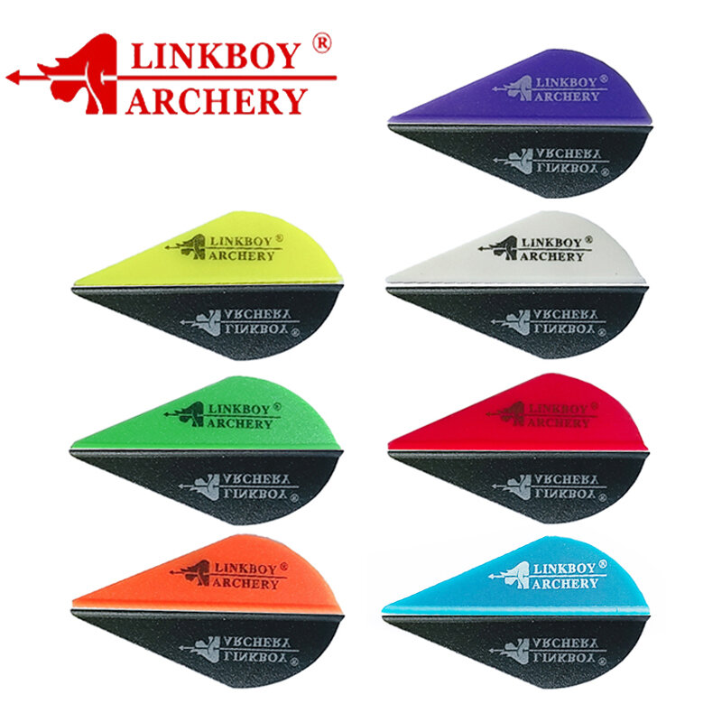 Linkboy-Arco de caza y tiro con plumas, 2 ", 50 unidades/100 unidades