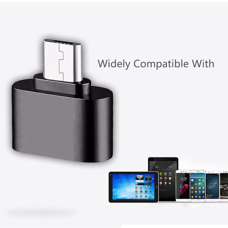 Adaptador de tipo C a USB, convertidor OTG para teléfonos móviles Samsung, Xiaomi, Huawei, Android, Mini USB-C tipo C a conectores de datos USB2.0