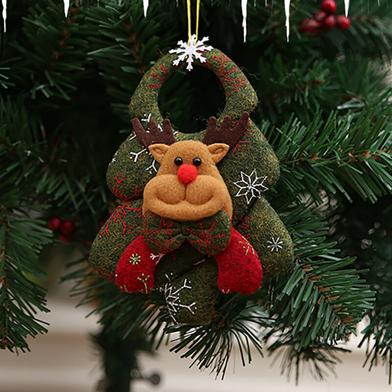 クリスマスの木のドアの装飾,かわいいおもちゃ,マンタカ,クリスマスプレゼント,家の装飾,2021