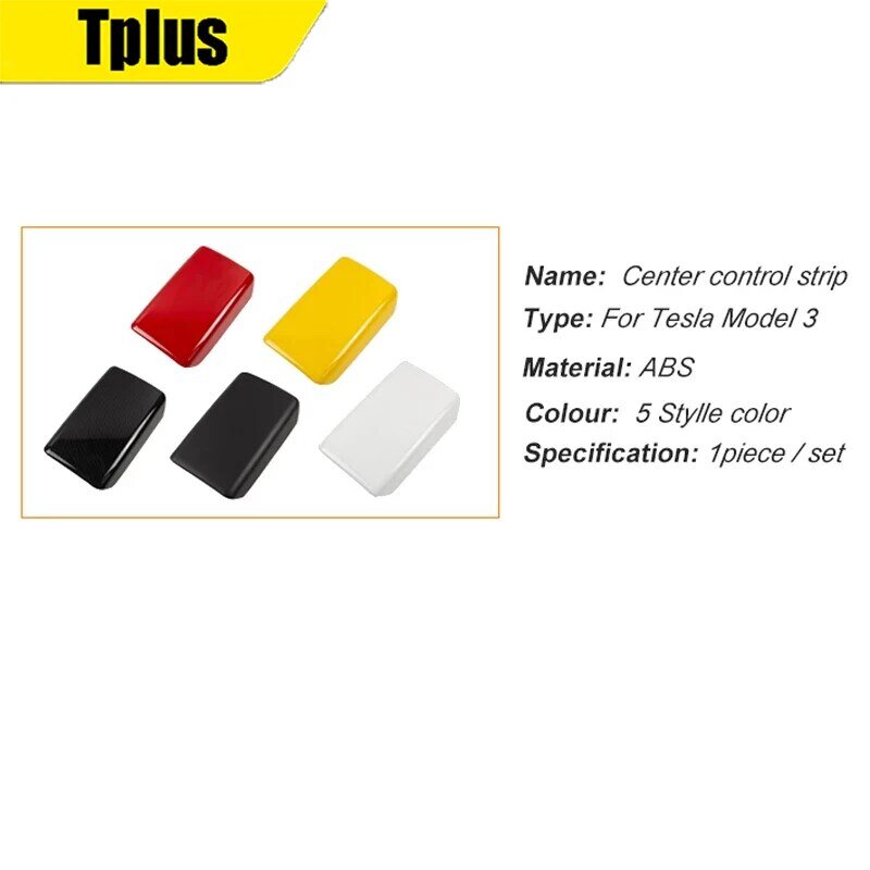 Tplus Car Armrest Box Protective Cover For Tesla Model 3 Center Console Dust Film Practical Multi-Color Modeling Accessories