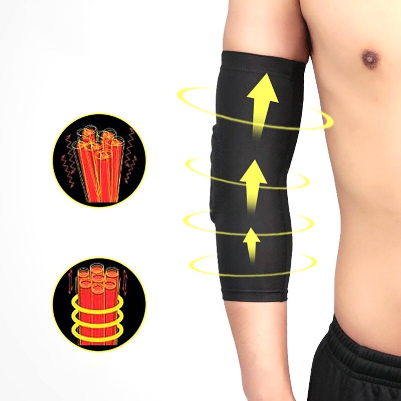 Manchons de protection antidérapants pour bras, coudière, Compression, exercice, sport, attelle de protection pour Fitness