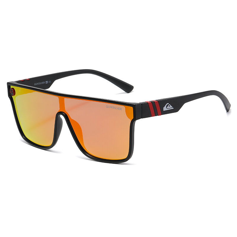 QS808 새로운 패션 선글라스 남자 여자 야외 대형 프레임 대형 스포츠 고글 도매 비치 태양 안경 다채로운 Uv400