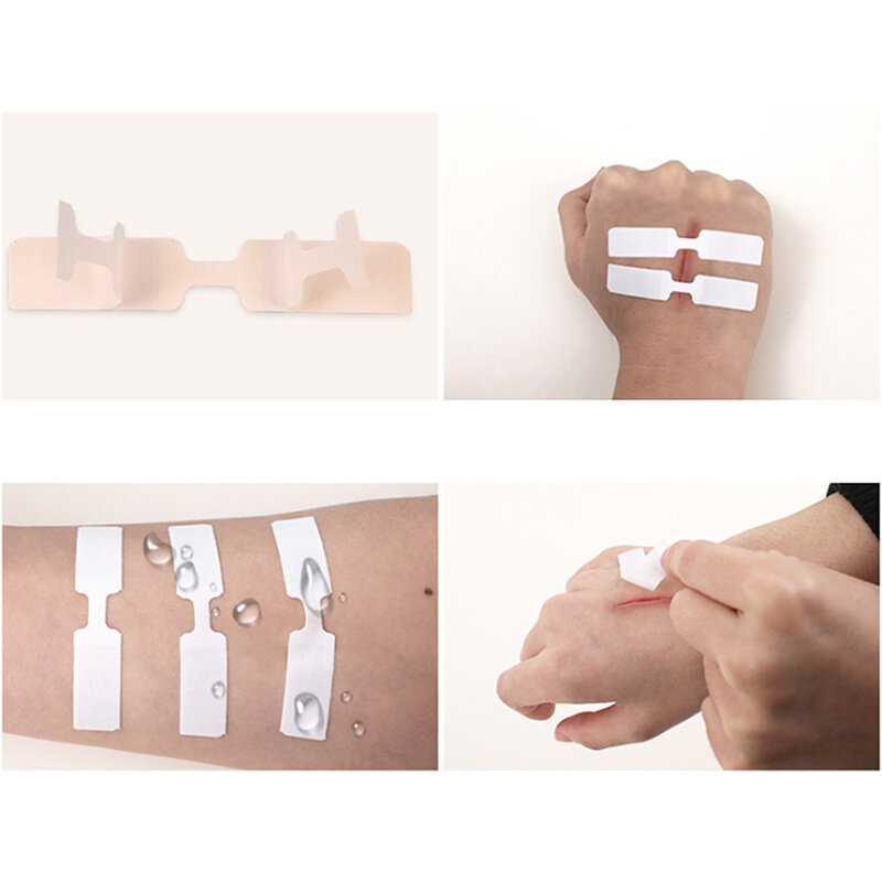 10 pçs/caixa ataduras adesivas à prova dwaterproof água do jogo da emergência do auxílio da faixa do fechamento da ferida