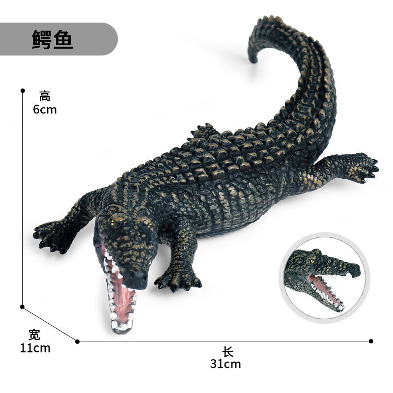 Nieuwe Simulatie Krokodil Animal Model Figuur Speelgoed Chinese Alligator Nijl Krokodil Action Figure Kid Verzamelen Decoratie Speelgoed Gift