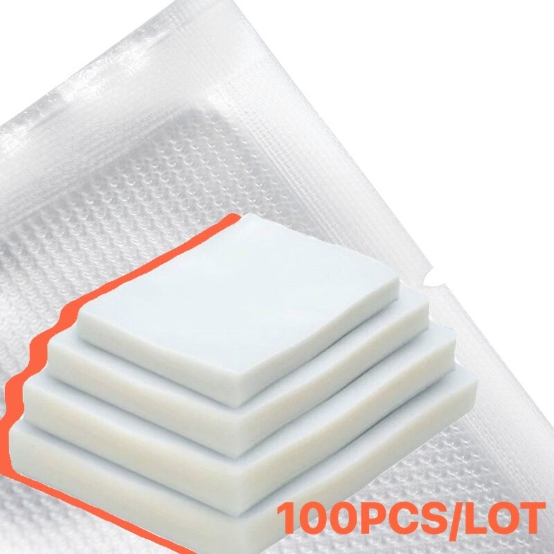 12x20cm-100pcs/lot textura de armazenamento frio máquina de embalagem de vedação a vácuo para manter alimentos frescos sacos de armazenamento de empacotador de vedação